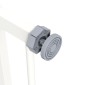 Dog Door Gate Barrier Pet Gate Metal Plastic 74-80cm Λευκό
