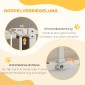 Dog Door Gate Barrier Pet Gate Metal Plastic 74-87cm Λευκό