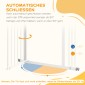 Dog Door Gate Barrier Pet Gate Metal Plastic 74-87cm Λευκό