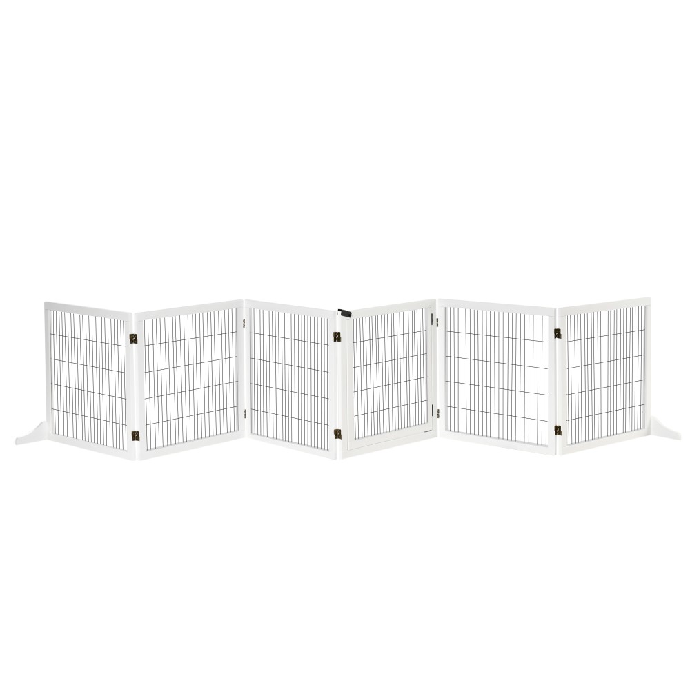 Πτυσσόμενο Barrier Dog 432 x 36 x 70 cm Ξύλο Πεύκου Λευκό