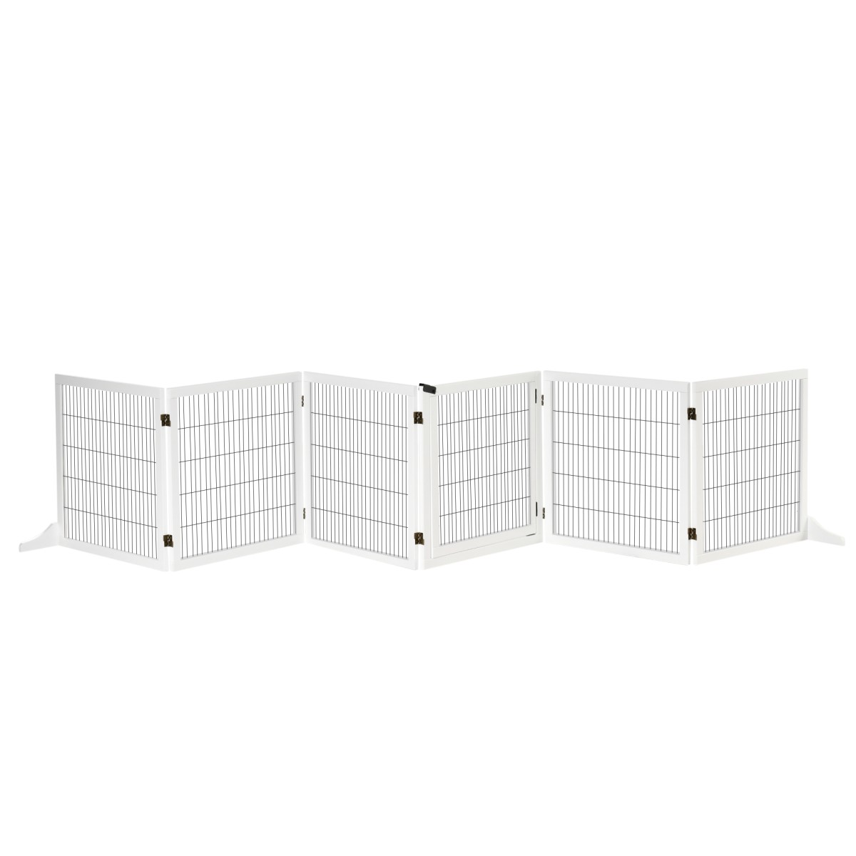 Πτυσσόμενο Barrier Dog 432 x 36 x 70 cm Ξύλο Πεύκου Λευκό