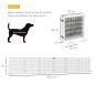 Πτυσσόμενο Barrier Dog 432 x 36 x 70 cm Ξύλο Πεύκου Λευκό