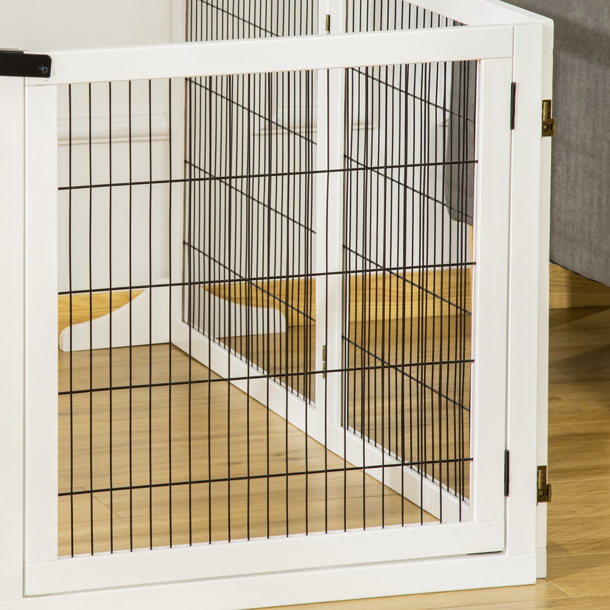 Πτυσσόμενο Barrier Dog 432 x 36 x 70 cm Ξύλο Πεύκου Λευκό