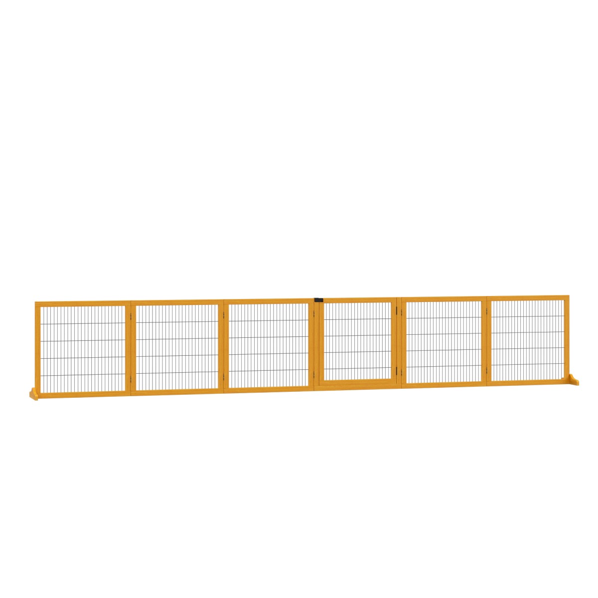 Πτυσσόμενο Barrier Dog 432 x 36 x 70 cm Ξύλο Πεύκου Κίτρινο