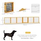 Πτυσσόμενο Barrier Dog 432 x 36 x 70 cm Ξύλο Πεύκου Κίτρινο