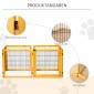 Πτυσσόμενο Barrier Dog 432 x 36 x 70 cm Ξύλο Πεύκου Κίτρινο