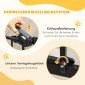 Dog Barrier Διπλή Κλειδαίνουσα Αυτοκλειόμενη Πόρτα 104cm High Steel Μαύρο