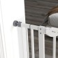 Dog Barrier Διπλή Κλειδαίνουσα Αυτοκλειόμενη Πόρτα 104cm Υψηλό Ατσάλι Λευκό