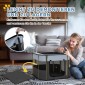 Πτυσσόμενο Pet Play Run με τσάντα αποθήκευσης για κουτάβια και γατάκια εσωτερικού χώρου γκρι