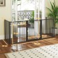 Dog Park Animal Park 5 Panel Portable Field Field Safe Μαύρο