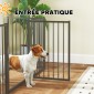 Dog Park Animal Park 5 Panel Portable Field Field Safe Μαύρο