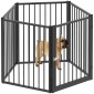 Dog Park Animal Park 5 Panel Portable Field Field Safe Μαύρο