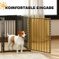 Puppy Run, Dog Run, Puppy Enclosure, 8 πάνελ με πόρτα, πτυσσόμενο και φορητό φράχτη σκύλου, ατσάλι, μαύρο