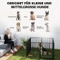 Puppy Run, Dog Run, Puppy Enclosure, 8 πάνελ με πόρτα, πτυσσόμενο και φορητό φράχτη σκύλου, ατσάλι, μαύρο