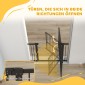 Πύλη ασφαλείας πόρτας σκύλου, φράγμα 76-104 cm χωρίς τρύπημα, πύλη σκάλας