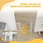 Πύλη ασφαλείας πόρτας σκύλου, φράγμα 76-104 cm χωρίς τρύπημα, πύλη σκάλας