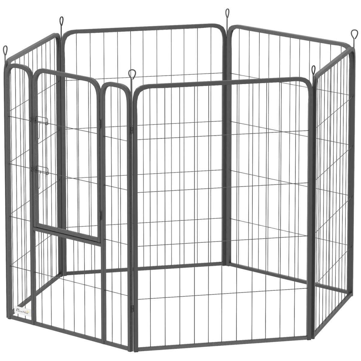 Παρκοκρέβατο 6 πάνελ Heavy Duty Dog with Secure Door Indoor Outdoor Garden Camping Ύψος 100cm