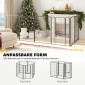 Παρκοκρέβατο 6 πάνελ Heavy Duty Dog with Secure Door Indoor Outdoor Garden Camping Ύψος 100cm