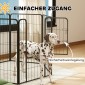 Παρκοκρέβατο 6 πάνελ Heavy Duty Dog with Secure Door Indoor Outdoor Garden Camping Ύψος 100cm