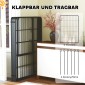Παρκοκρέβατο 6 πάνελ Heavy Duty Dog with Secure Door Indoor Outdoor Garden Camping Ύψος 100cm