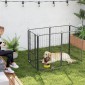 Παρκοκρέβατο 6 πάνελ Heavy Duty Dog with Secure Door Indoor Outdoor Garden Camping Ύψος 100cm