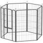 Παρκοκρέβατο 6 πάνελ Heavy Duty Dog with Secure Door Indoor Outdoor Garden Camping Ύψος 100cm