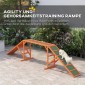 Agility Dog Ramp, Γήπεδο, Αντιολισθητικό, Αδιάβροχο, Ξύλο, 335 x 55 x 60 cm, Πορτοκαλί
