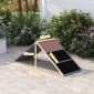 Dog Sports Ramp Αθλητικός εξοπλισμός για σκύλους Αντιολισθητική επιφάνεια σε σχήμα Α 173 x 59 x 66 cm Γκρι