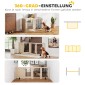 Ανεξάρτητη Πύλη Pet Dog Gate with Door 4 Panel Hallway Staircase Door Frame MDF Steel
