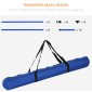 Agility Set Ρυθμιζόμενο ύψος Σκύλος Agility Equipment with 4 Hurdles Carry Bag 104x67 cm Μπλε