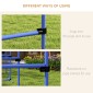 Agility Set Ρυθμιζόμενο ύψος Σκύλος Agility Equipment with 4 Hurdles Carry Bag 104x67 cm Μπλε