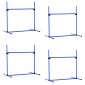 Agility Set Ρυθμιζόμενο ύψος Σκύλος Agility Equipment with 4 Hurdles Carry Bag 104x67 cm Μπλε