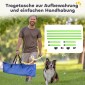 Agility Set Dogs 4 τεμαχίων ρυθμιζόμενου ύψους Εξοπλισμός ευκινησίας με τσάντα μεταφοράς 4 εμποδίων 99 x 65 x 94 cm Πράσινη