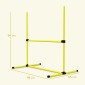 Dog Agility Set Hurdles/Slamon Bars/Ground Bars Carry Bag Heavy Duty Yellow