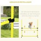 Dog Agility Set Hurdles/Slamon Bars/Ground Bars Carry Bag Heavy Duty Yellow