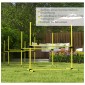 Dog Agility Set Hurdles/Slamon Bars/Ground Bars Carry Bag Heavy Duty Yellow