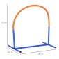 Σετ Agility για σκύλους, εκπαίδευση σκύλων, 4 σεντόνια, για αρχάριους, με τσάντα μεταφοράς, μπλε + πορτοκαλί, 88 x 64 x 95 cm