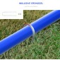 Σετ Agility για σκύλους, εκπαίδευση σκύλων, 4 σεντόνια, για αρχάριους, με τσάντα μεταφοράς, μπλε + πορτοκαλί, 88 x 64 x 95 cm