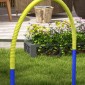 Σετ Agility για σκύλους, εκπαίδευση σκύλων, 4 σεντόνια, για αρχάριους, με τσάντα μεταφοράς, μπλε + κίτρινο, 88 x 64 x 95 cm