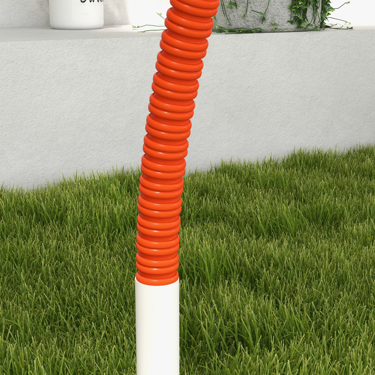 Σετ Agility για σκύλους, 4 τεμάχια, συμπεριλαμβανομένης της τσάντας μεταφοράς, πλαστικό, 89x69x99 cm, λευκό+πορτοκαλί