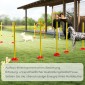 Agility Set Dogs 3 τεμαχίων γεμιζόμενος εξοπλισμός ευκινησίας για εμπόδια εκπαίδευσης σκύλων με κοντάρια σλάλομ