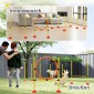 Agility Set Dogs 3 τεμαχίων γεμιζόμενος εξοπλισμός ευκινησίας για εμπόδια εκπαίδευσης σκύλων με κοντάρια σλάλομ