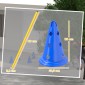 Agility Set Dogs Εξοπλισμός ευκινησίας 6 τεμαχίων για εκγύμναση σκύλων σετ με 12 κώνους τσάντα μεταφοράς 6 εμποδίων