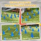 Agility Set Dogs Εξοπλισμός ευκινησίας 6 τεμαχίων για εκγύμναση σκύλων σετ με 12 κώνους τσάντα μεταφοράς 6 εμποδίων