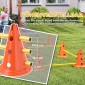 Agility Set Dogs Εξοπλισμός ευκινησίας 6 τεμαχίων για εκγύμναση σκύλων σετ με 12 κώνους τσάντα μεταφοράς 6 εμποδίων
