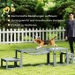 Dog Agility Σετ 3 τεμαχίων εξοπλισμού ευκινησίας με γέφυρα, σκάλες, πλατφόρμα, ξύλο ελάτης, 117 x 50 x 56 cm, γκρι