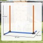 Agility Set Dogs 3-Pece Agility Equipment with Slalom Poles Carry Bag Set για όλα τα μεγέθη σκύλων Πορτοκαλί