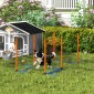 Agility Set Dogs 3-Pece Agility Equipment with Slalom Poles Carry Bag Set για όλα τα μεγέθη σκύλων Πορτοκαλί