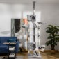 Στύλος γρατσουνίσματος γάτας 240-260 cm Ψηλός στύλος οροφής Ξυστός Μεγάλος στύλος αναρρίχησης Ξύσιμος στύλος γάτας για μεγάλες γάτες με σχοινί σιζάλ ανοιχτό γκρι