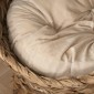 Rattan Cat Basket Cat Cave Cat Hut Κρεβάτι γάτας με μαξιλάρι Κρεβάτι για κατοικίδια Νερό Υάκινθος Καφέ 50 x 42 x 60 cm